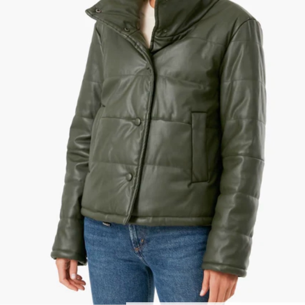 Pomander Place NWOT Olive Leather Ralph Jacket - XXL